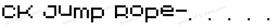 CK Jump Rope字体转换